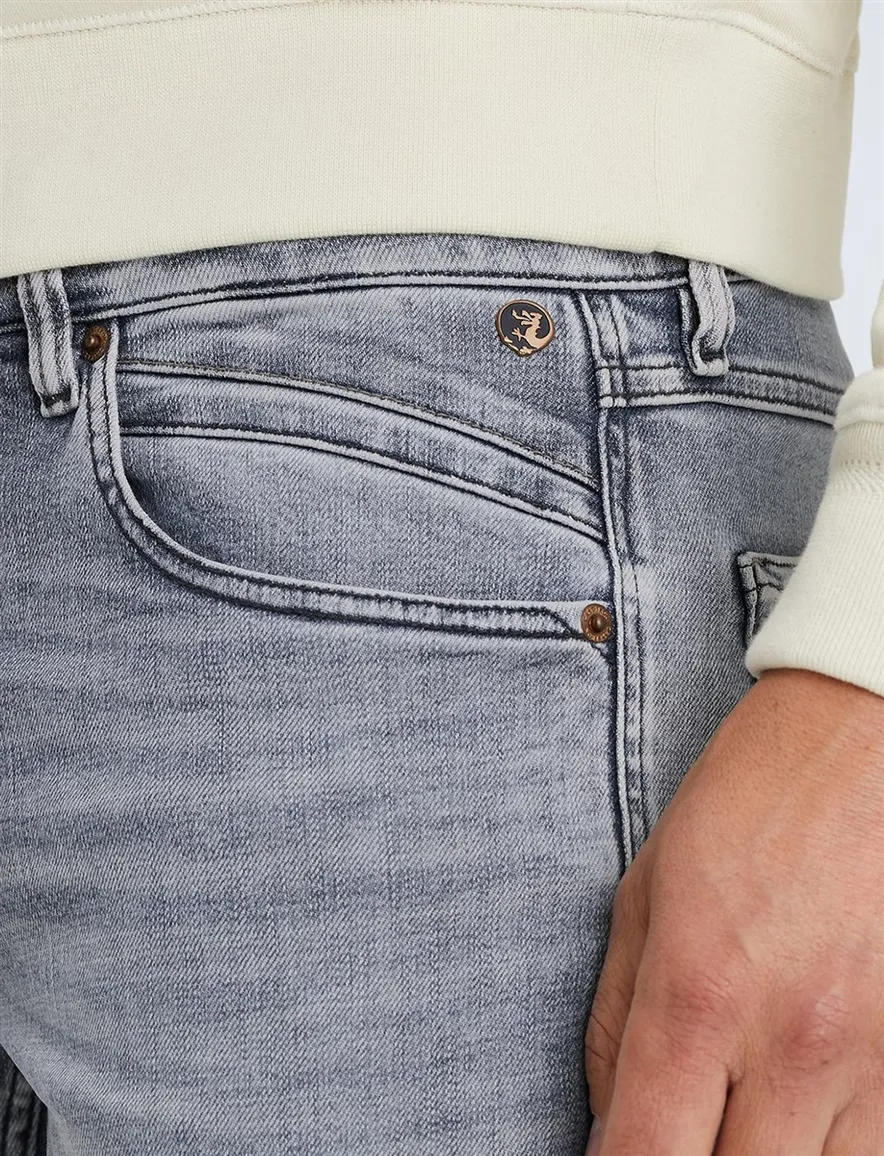 Cast Iron Shiftback jeans grijs tapered fit