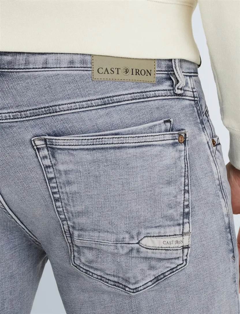 Grijze jeans Cast Iron Shiftback tapered fit