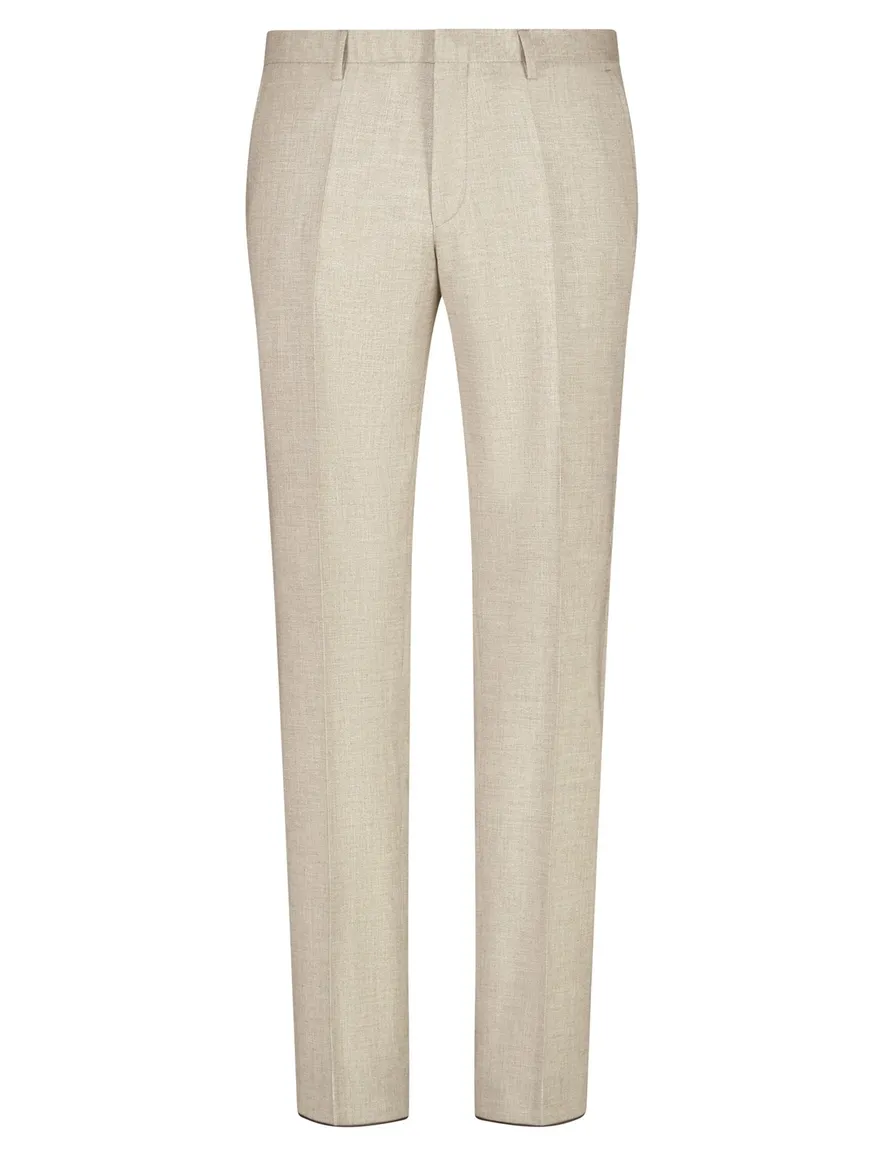 Beige pantalon Roy Robson flatfront model