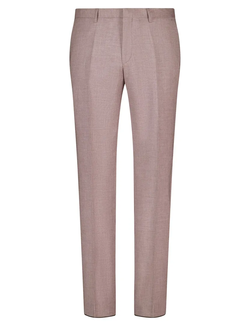 Pantalon Roy Robson roze scheerwol