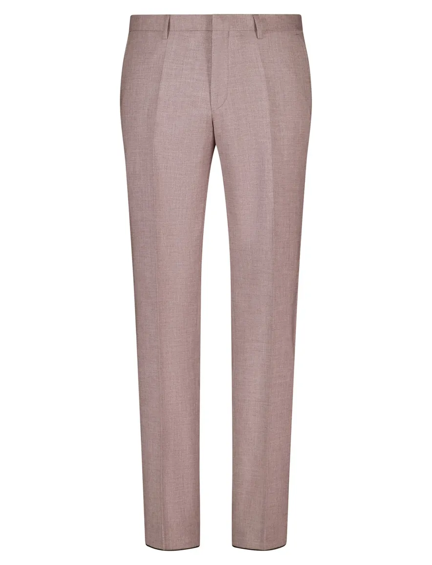 Pantalon Roy Robson slim fit roze