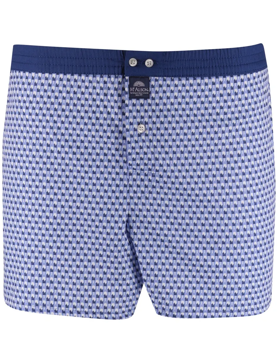 Mc Alson Boxershort ijsjes print print blauw