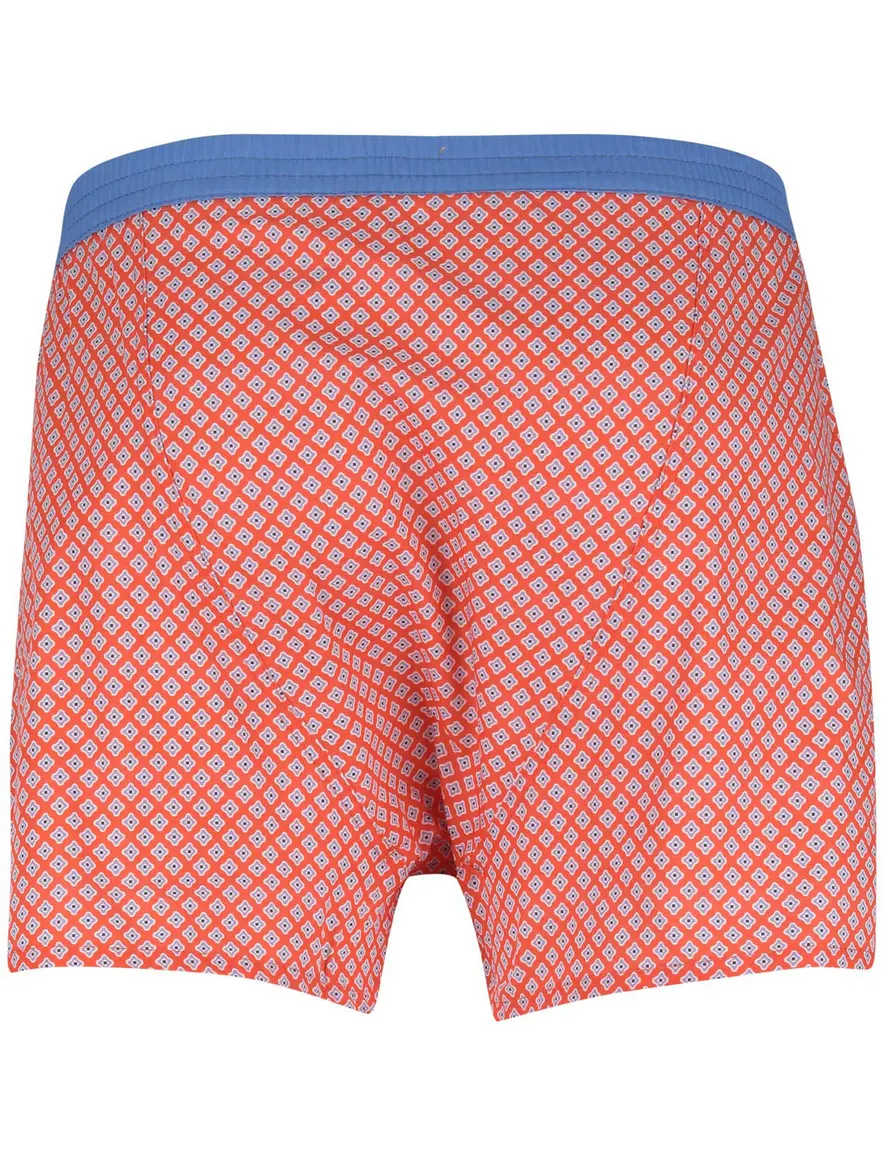 oranje boxershort Mc Alson geprint ruit katoen