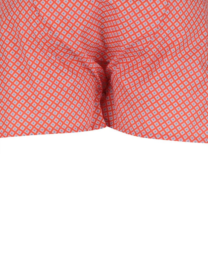 Mc Alson boxershort oranje ruit print katoen