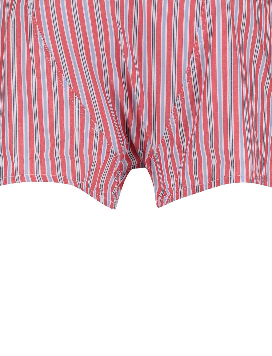 Rode boxershort gestreept print op band Mc Alson