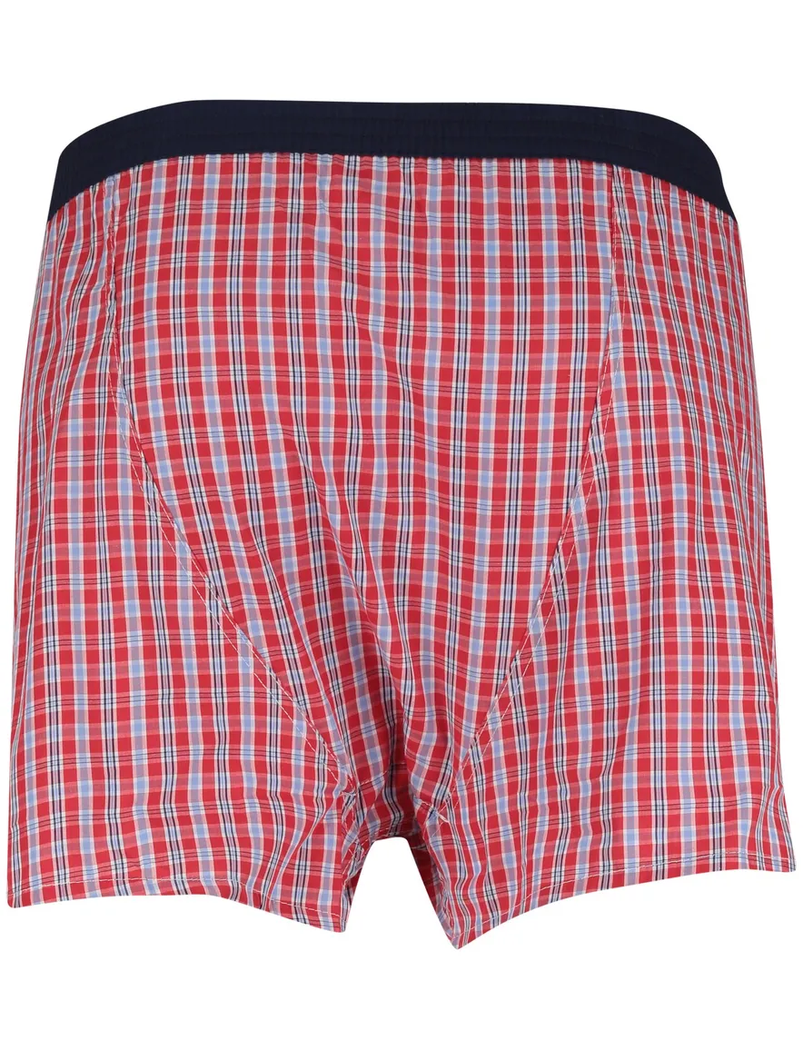 Mc Alson boxershort rood geruit katoen