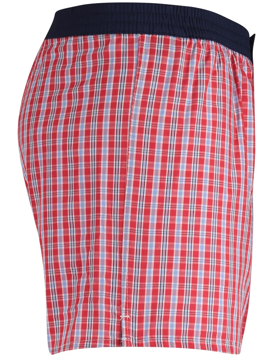 Mc Alson boxershort rood geruit katoen