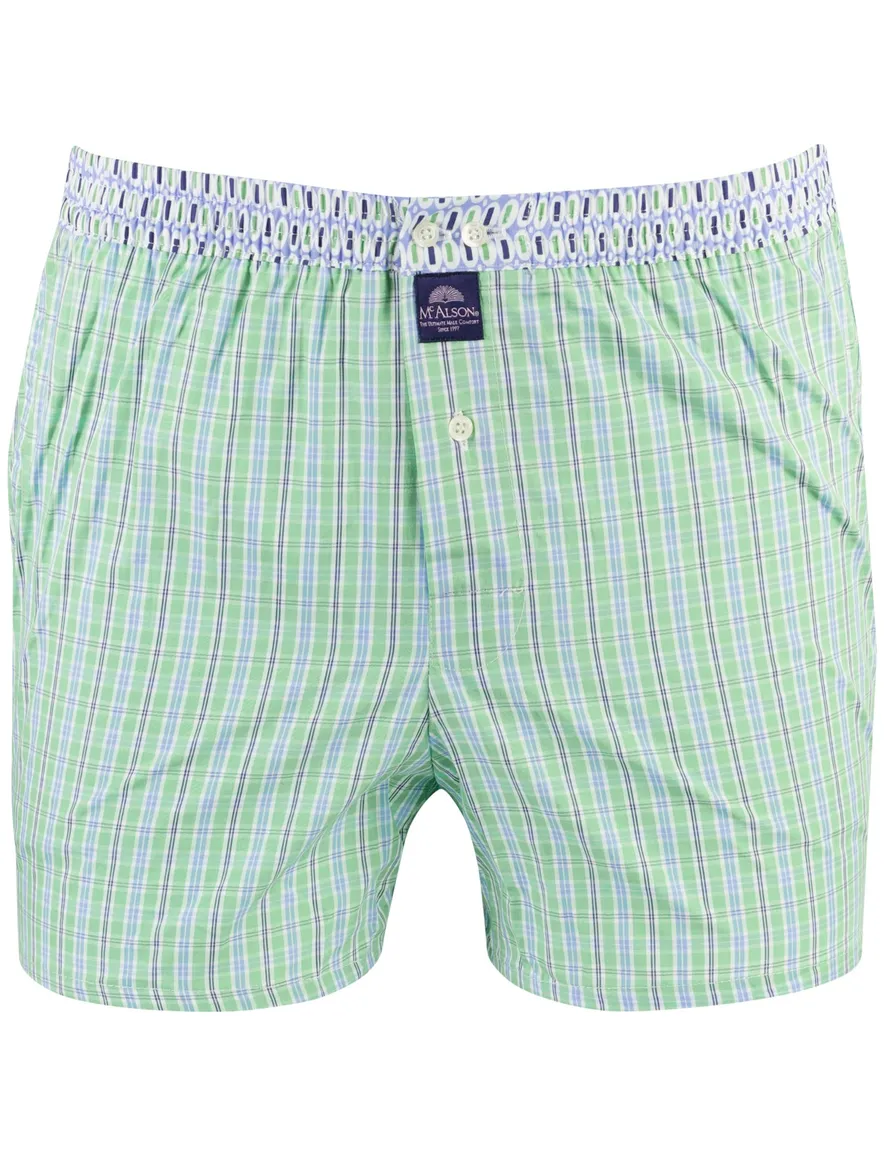 Mc Alson Boxershort groen blauw