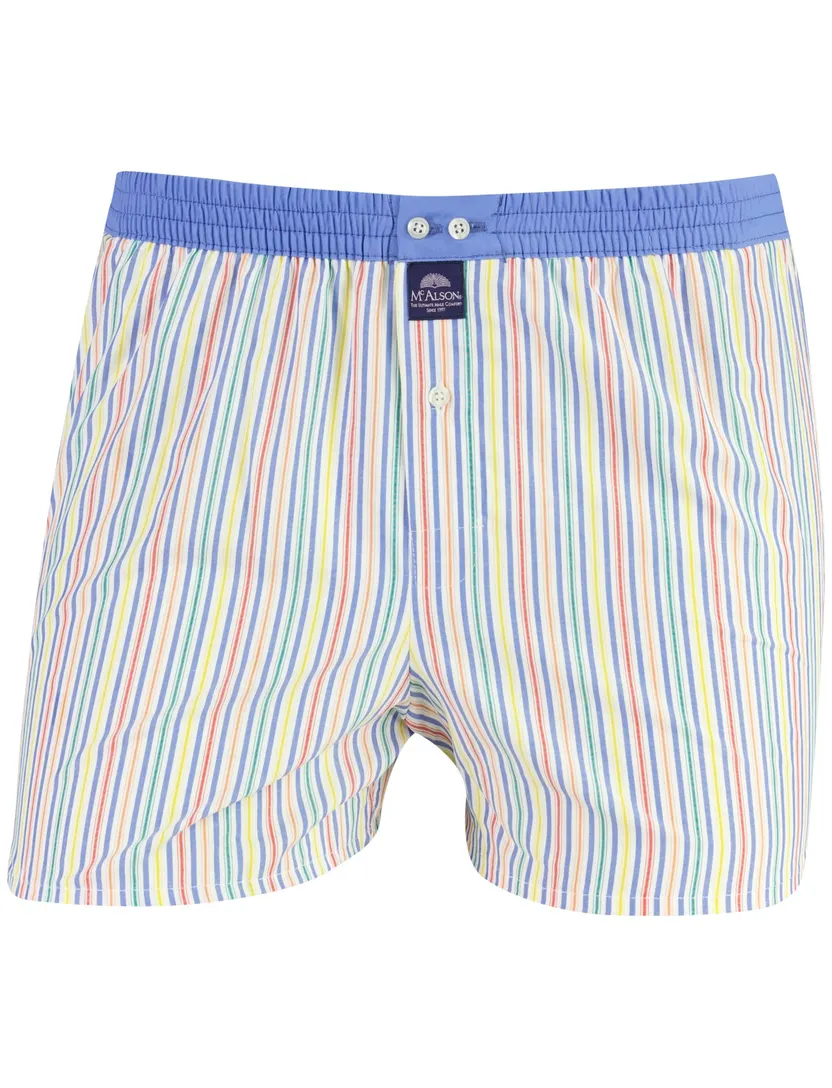 Gestreepte boxershort Mc Alson blauw