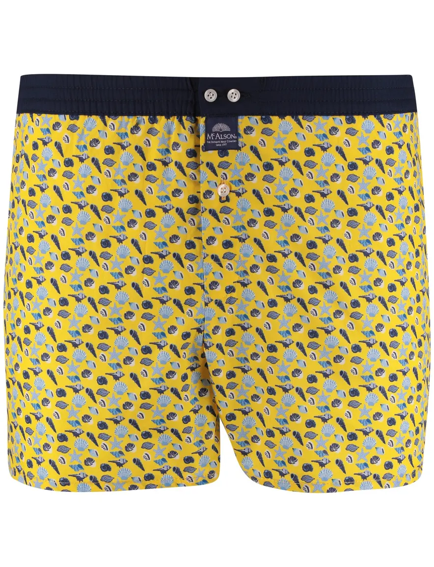 Mc Alson Boxershort geel strand