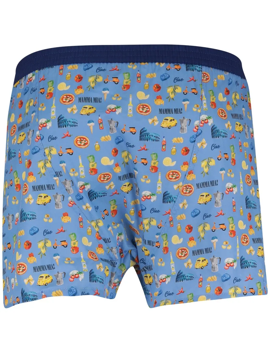 Mc Alson Boxershort blauw italiaanse print
