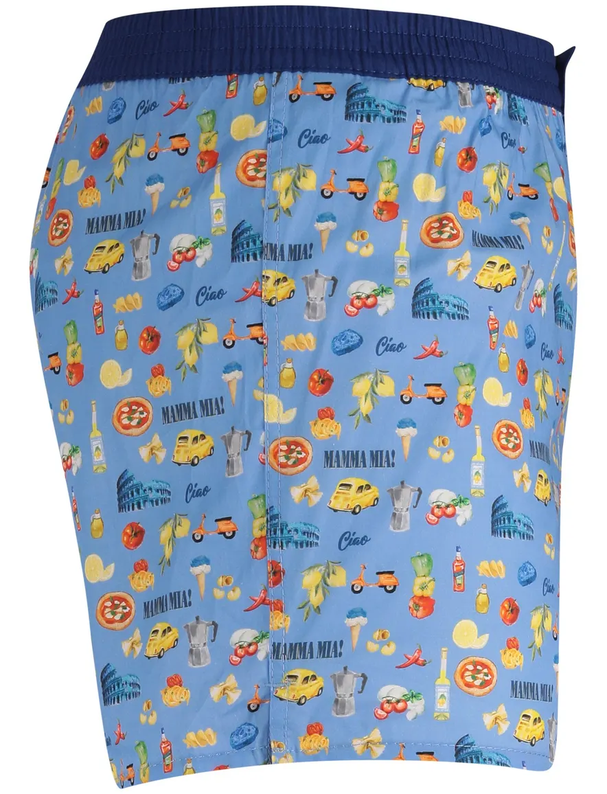 Mc Alson Boxershort blauw italiaanse print