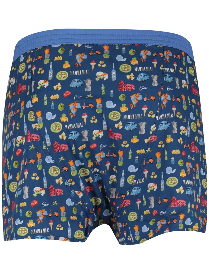 Mc Alson boxershort donkerblauw geprint