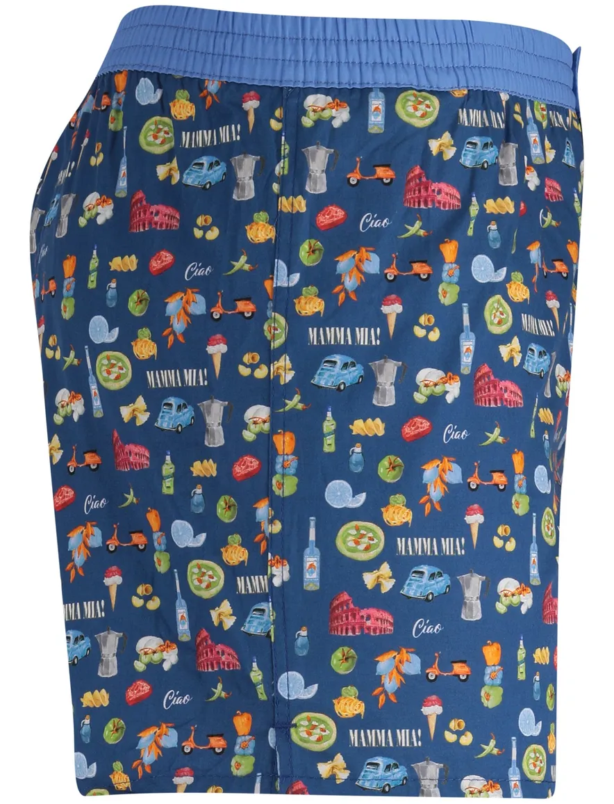 Mc Alson boxershort donkerblauw geprint