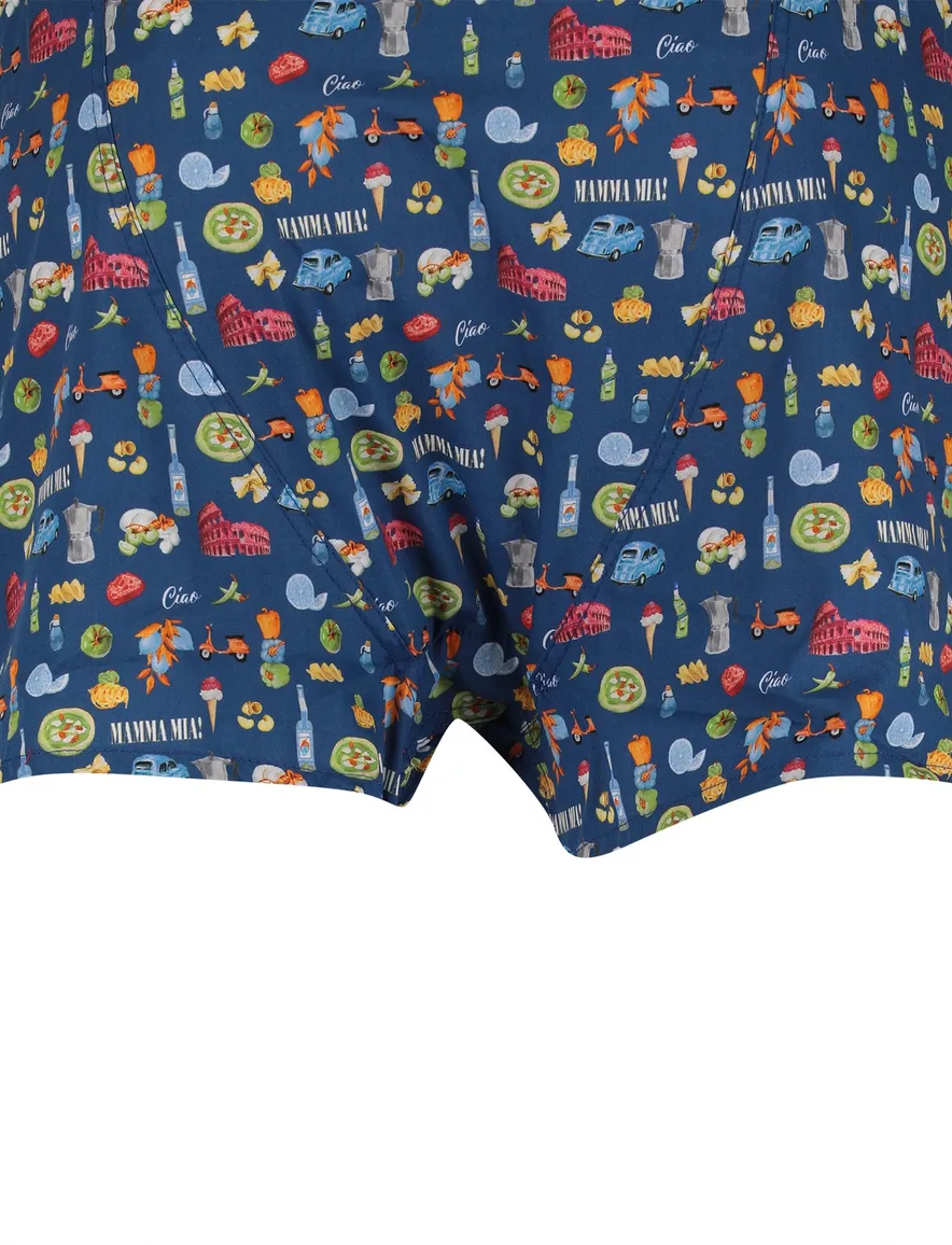 Mc Alson boxershort donkerblauw geprint