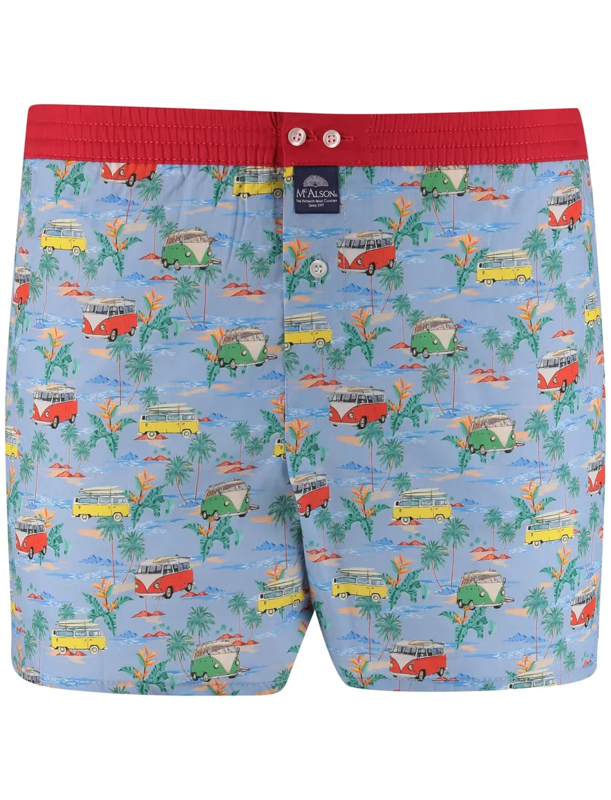 lichtblauw boxershort Mc Alson katoen