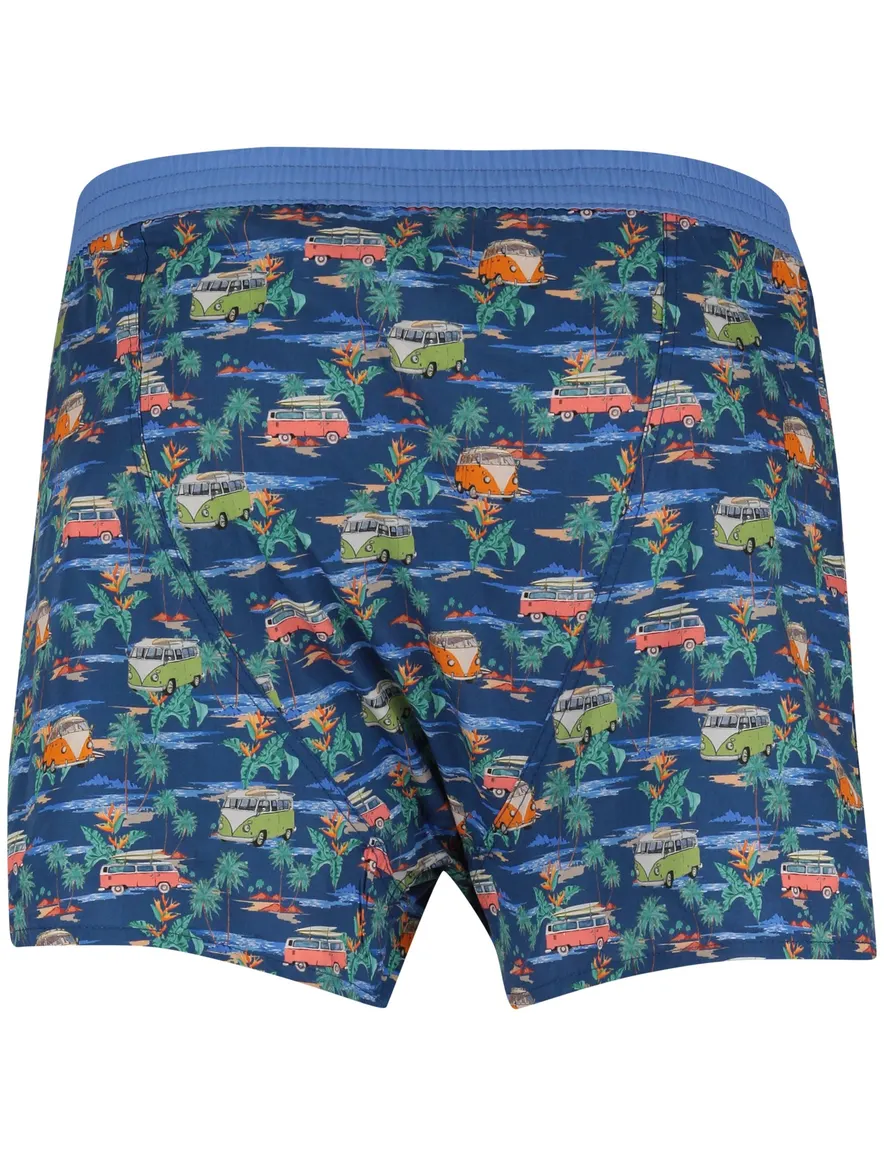 Mc Alson Boxershort auto print donkerblauw