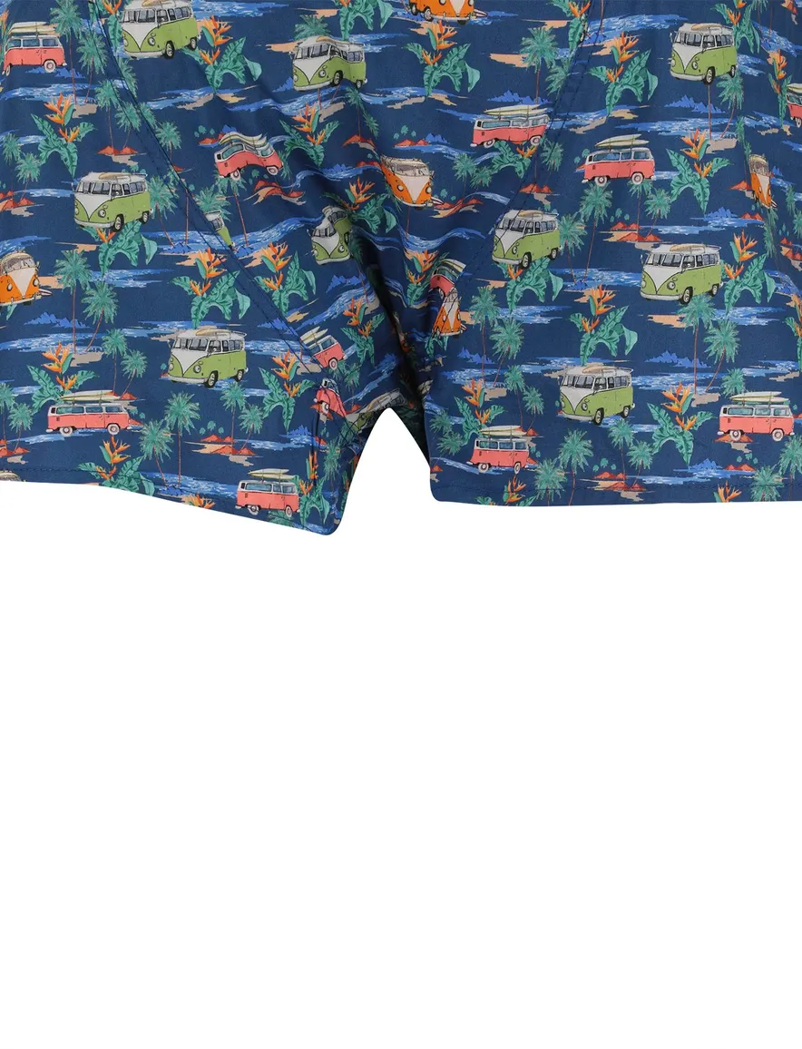 Mc Alson Boxershort auto print donkerblauw
