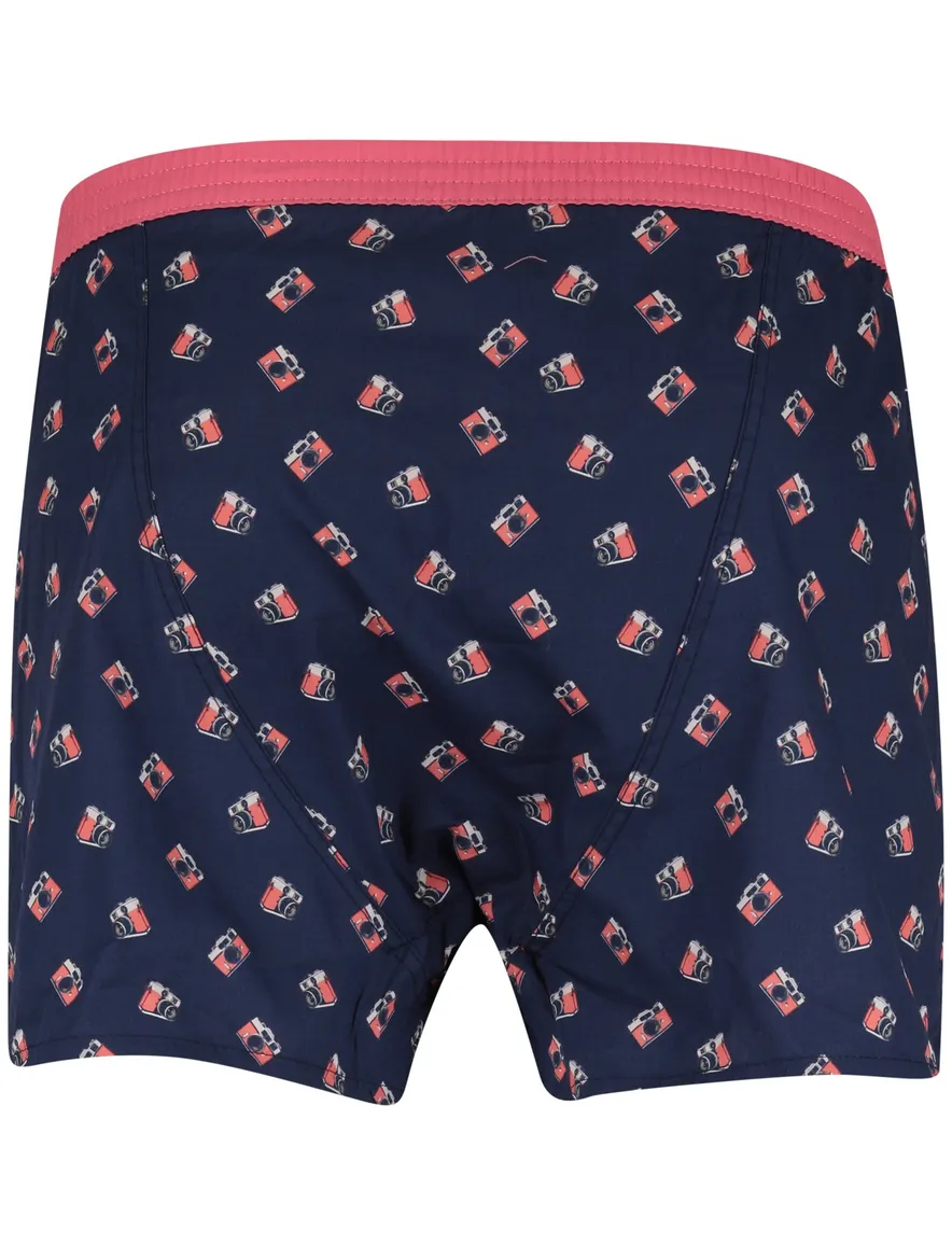 Mc Alson boxershort donkerblauw fotocamera printjes