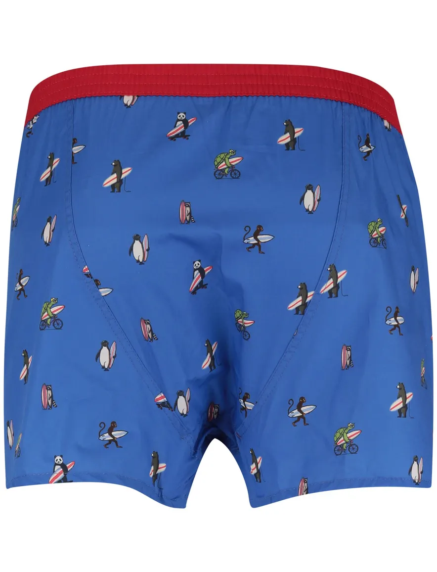 Mc Alson Boxershort blauw dieren surf print