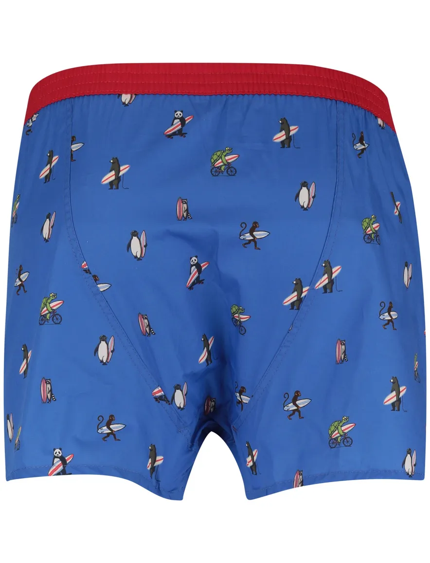 Mc Alson Boxershort blauw surf print 100% katoen