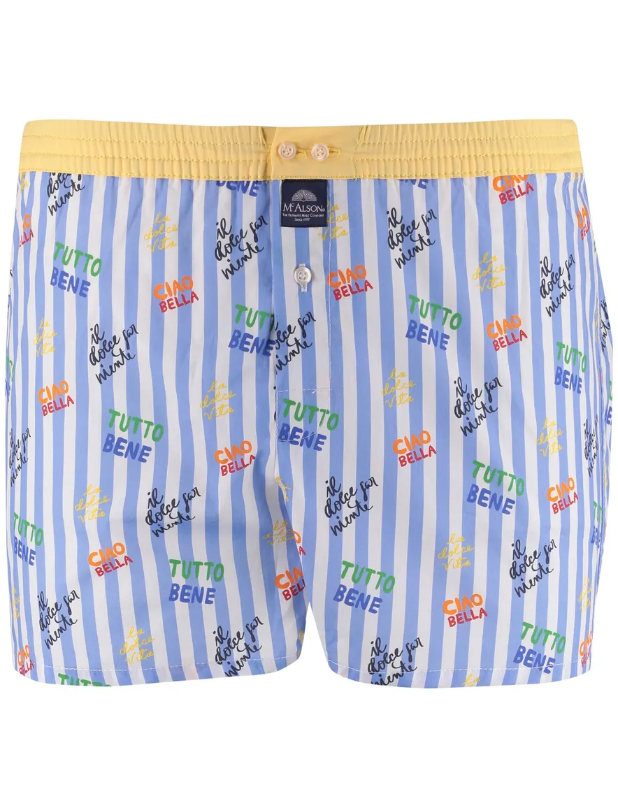 lichtblauw boxershort Mc Alson katoen normale fit