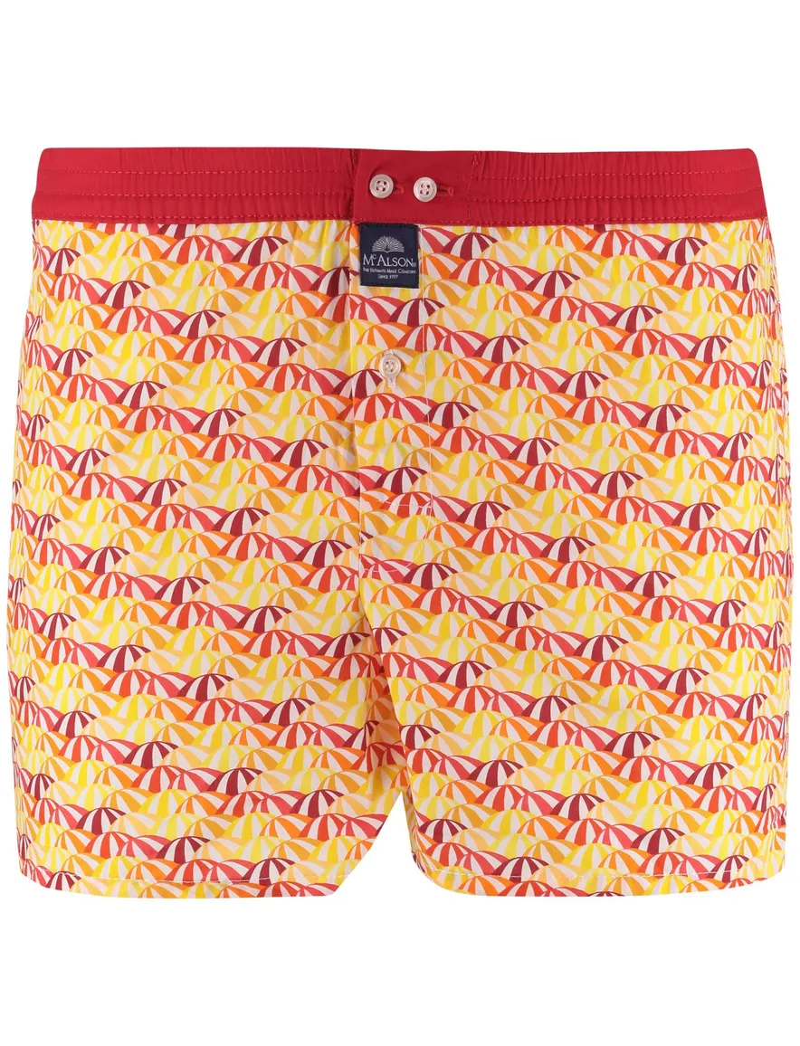 Mc Alson Boxershort zomerse print oranje