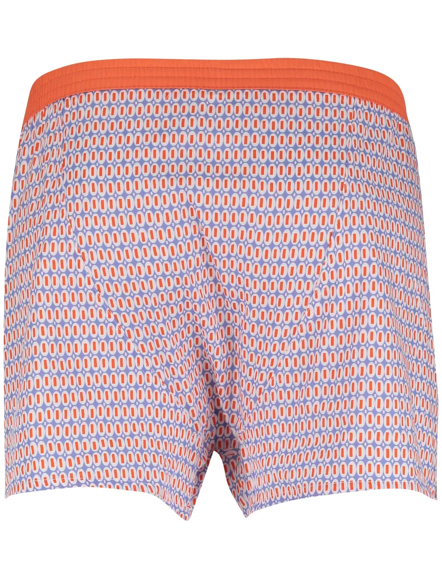 Mc Alson Boxershort blauw oranje geprint 100% katoen