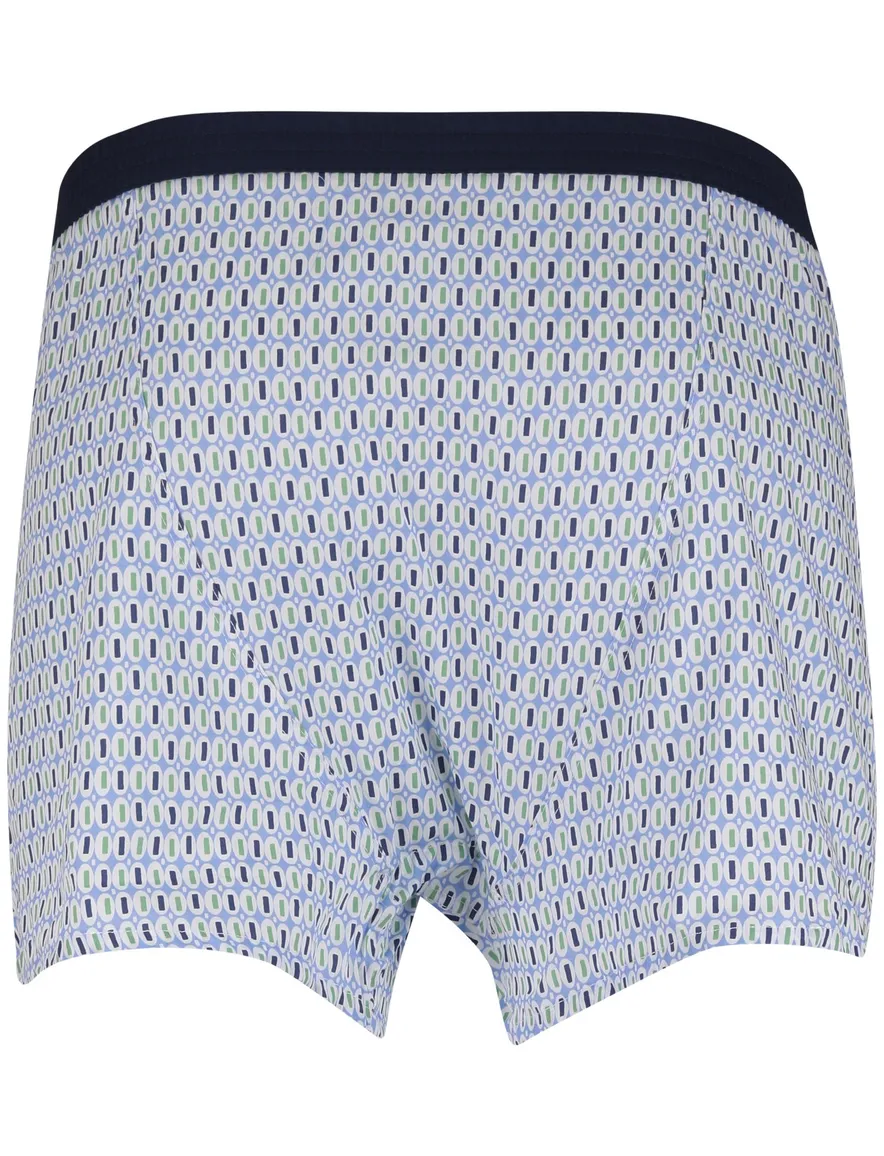 Mc Alson Boxershort lichtblauw groen geprint
