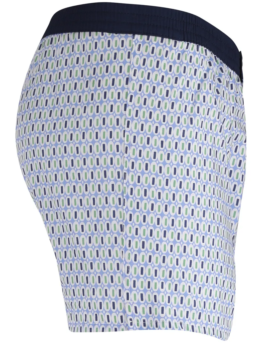 Mc Alson Boxershort blauw groen geprint
