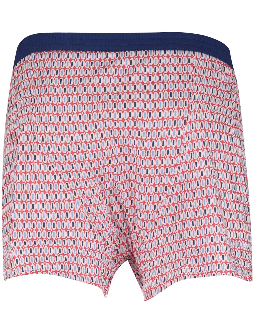 Mc Alson Boxershort rood blauw geprint