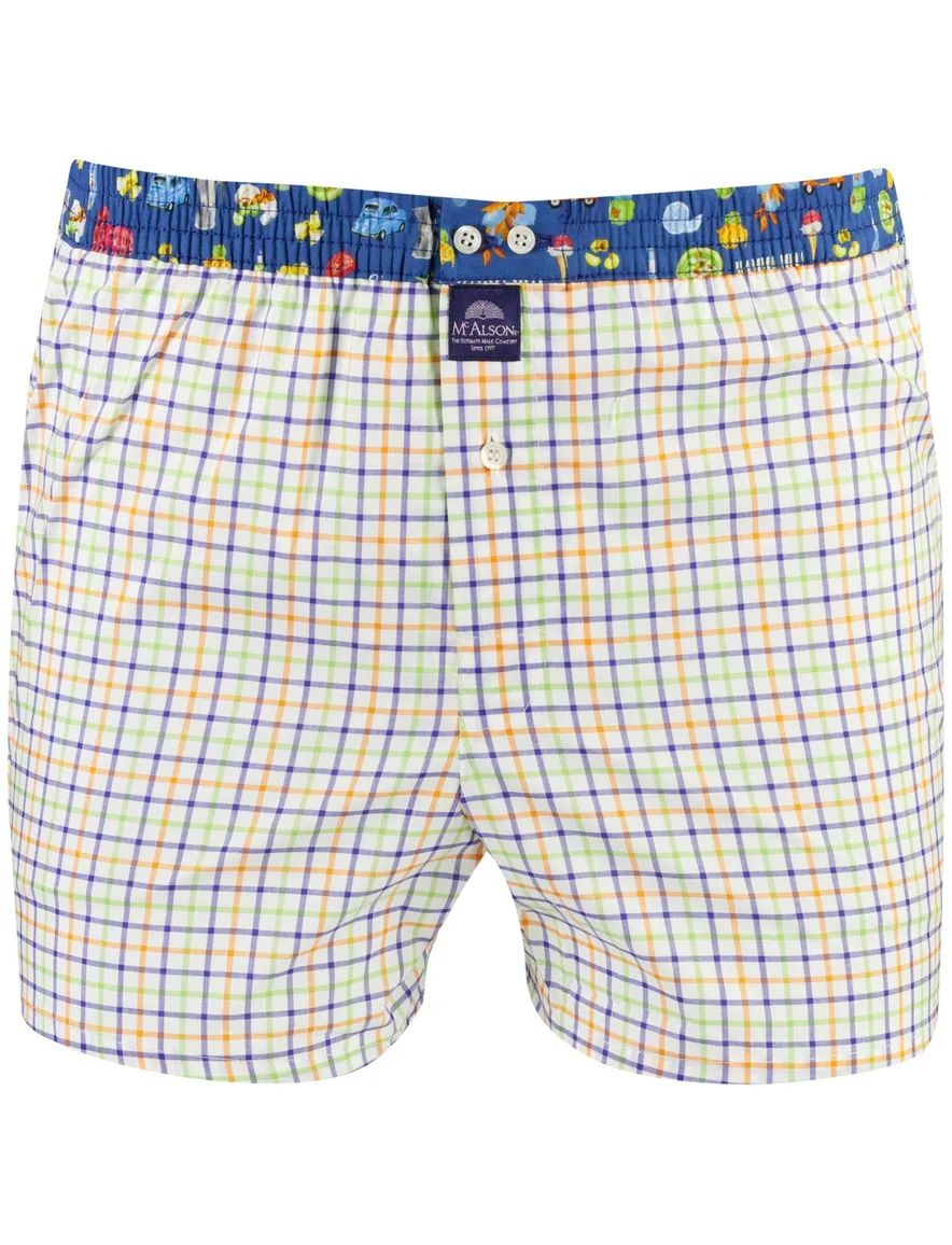 Mc Alson Boxershort navy geel