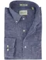 Gant overhemd korte mouw linnen donkerblauw