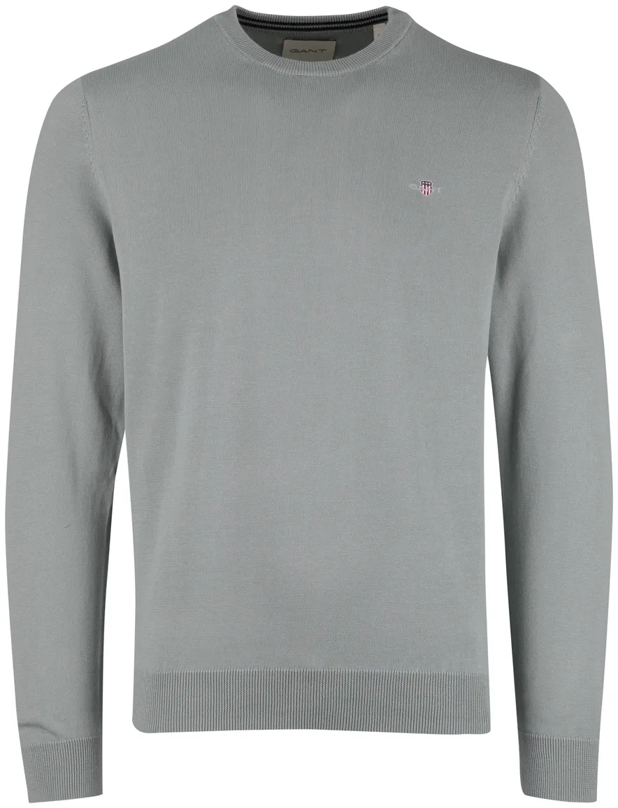 Gant trui turquoise ronde hals