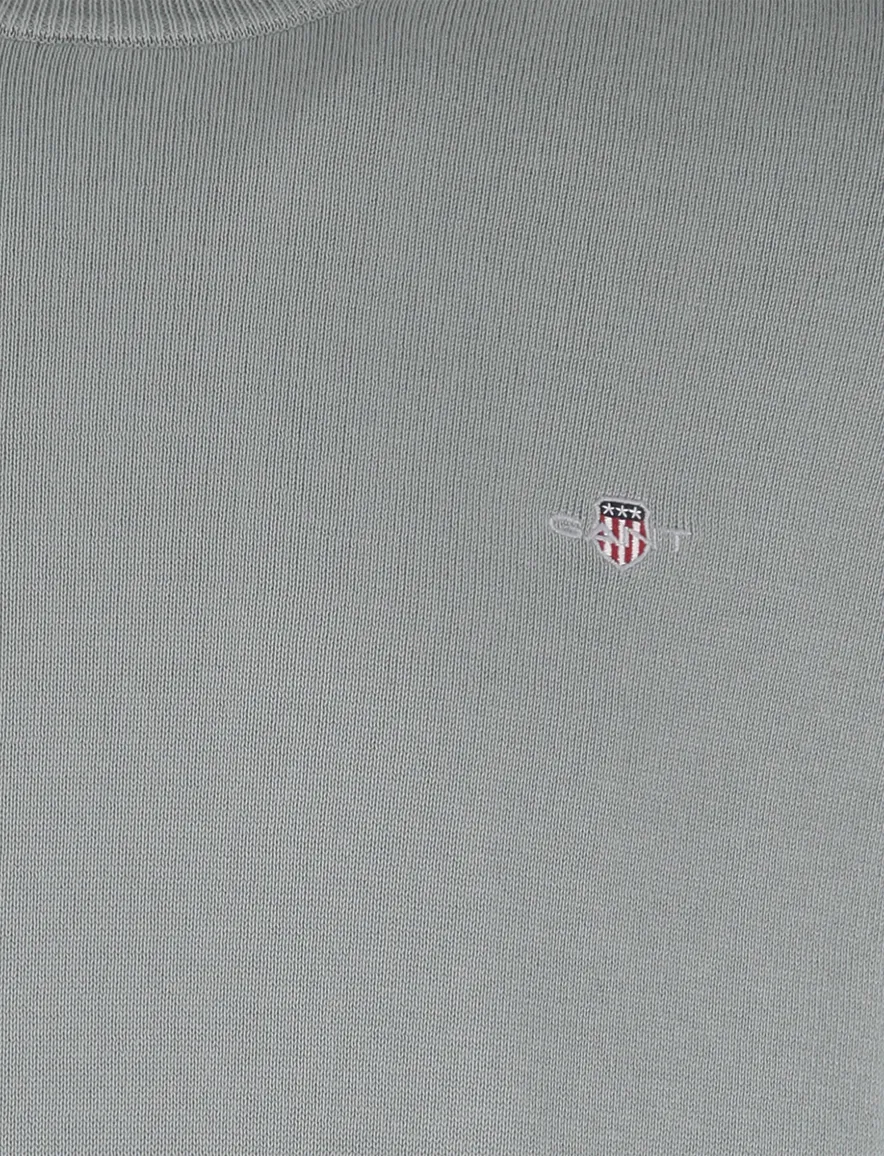 Gant trui turquoise ronde hals