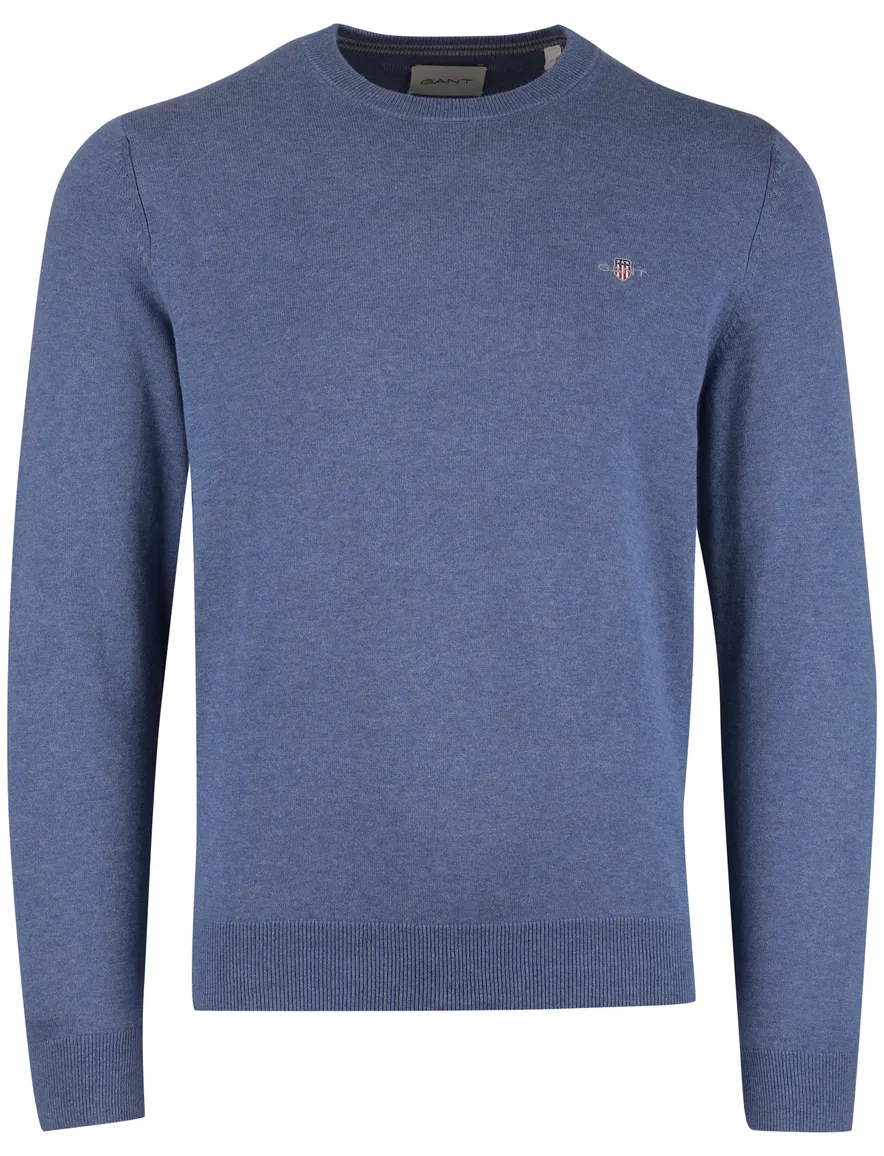 Gant trui blauw ronde hals