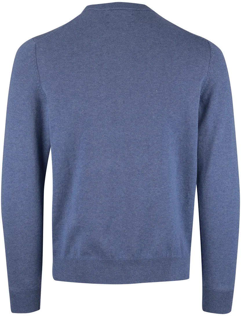 Trui Gant blauw ronde hals normale fit