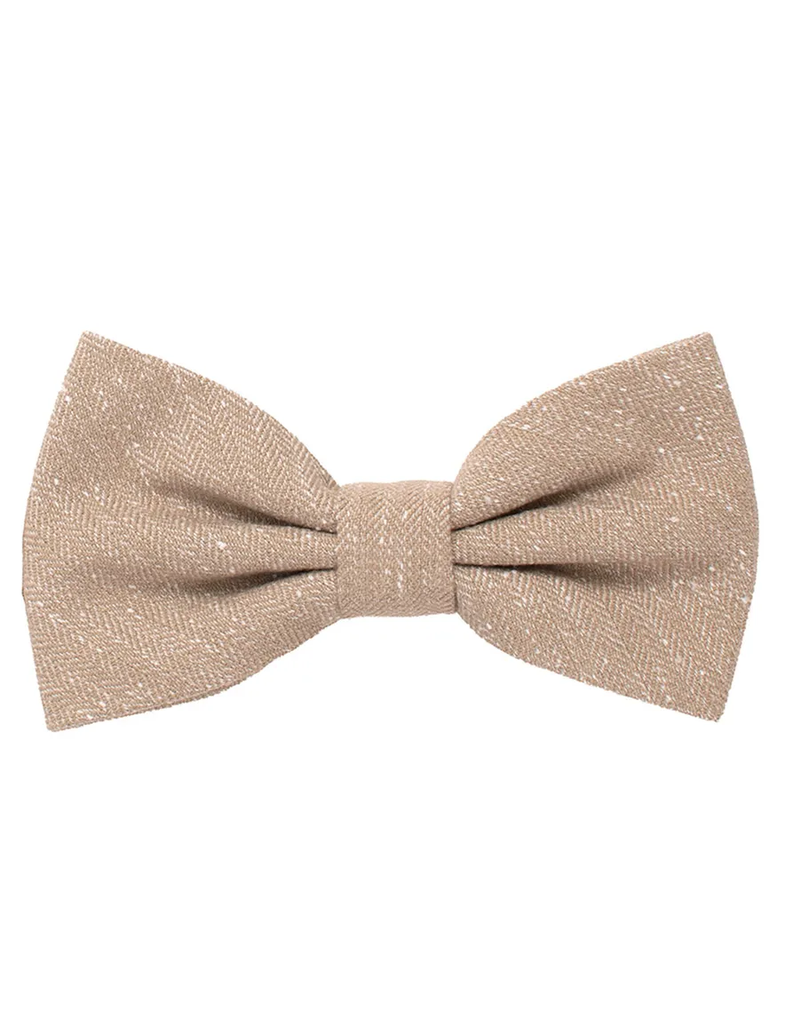 Tresanti vlinderstrik in beige met fijne structuur