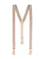Luxe beige bretels Tresanti met lichte structuur