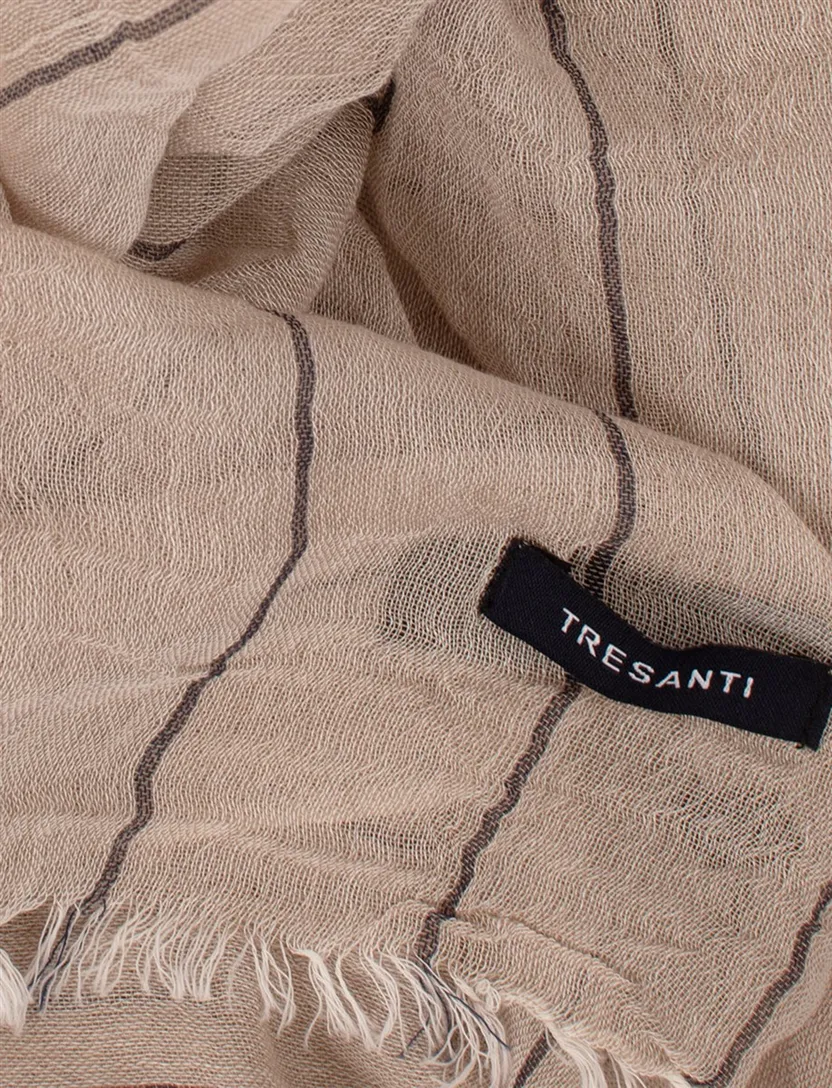 Tresanti sjaal bruin gestreept