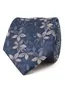 Tresanti stropdas donkerblauw bloemen print zijde