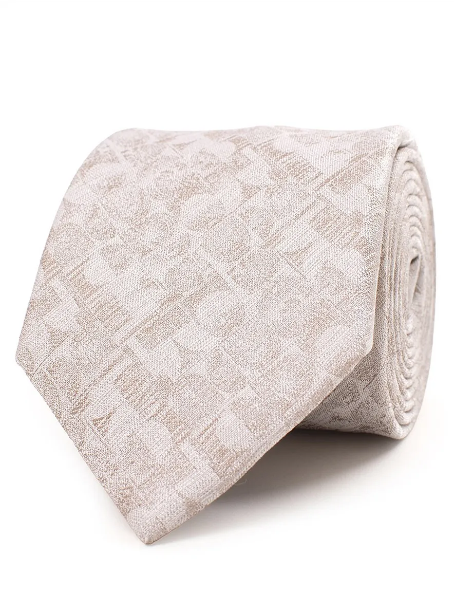 Tresanti stropdas beige met print