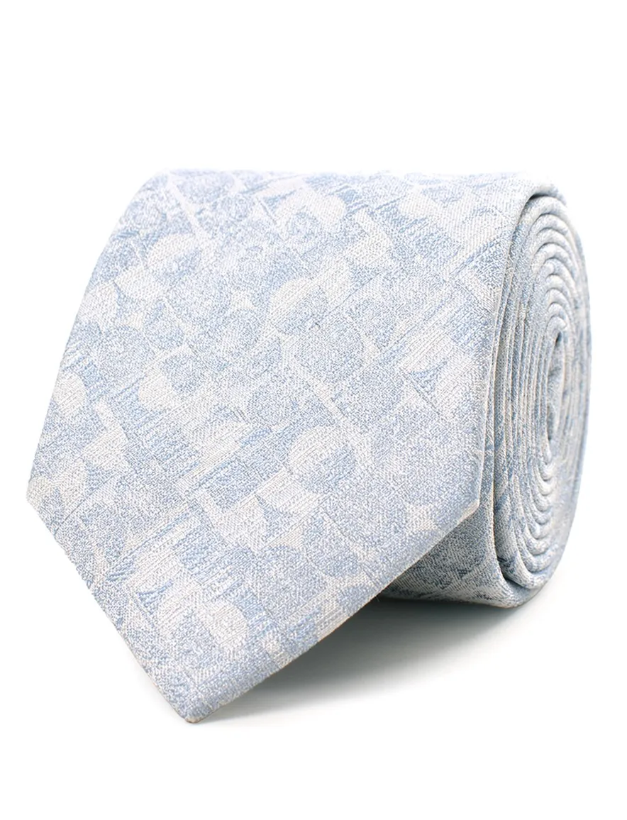 Tresanti stropdas blauw met print