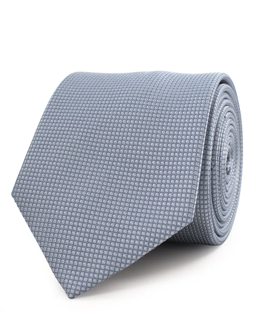 Tresanti stropdas blauw print zijde