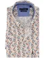 Giordano Regular Fit overhemd oranje geprint cirkels blauw
