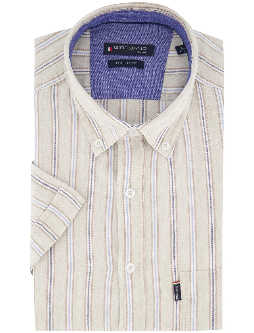 Giordano overhemd beige regular fit