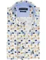 Giordano overhemd wit met print Regular Fit