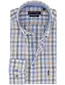 Giordano Regular Fit overhemd blauw geruit