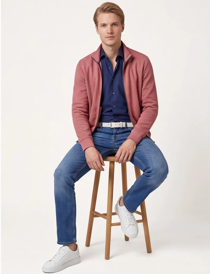 roze vest Baileys 100% katoen