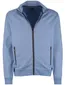 vest Baileys normale fit blauw met rits katoen